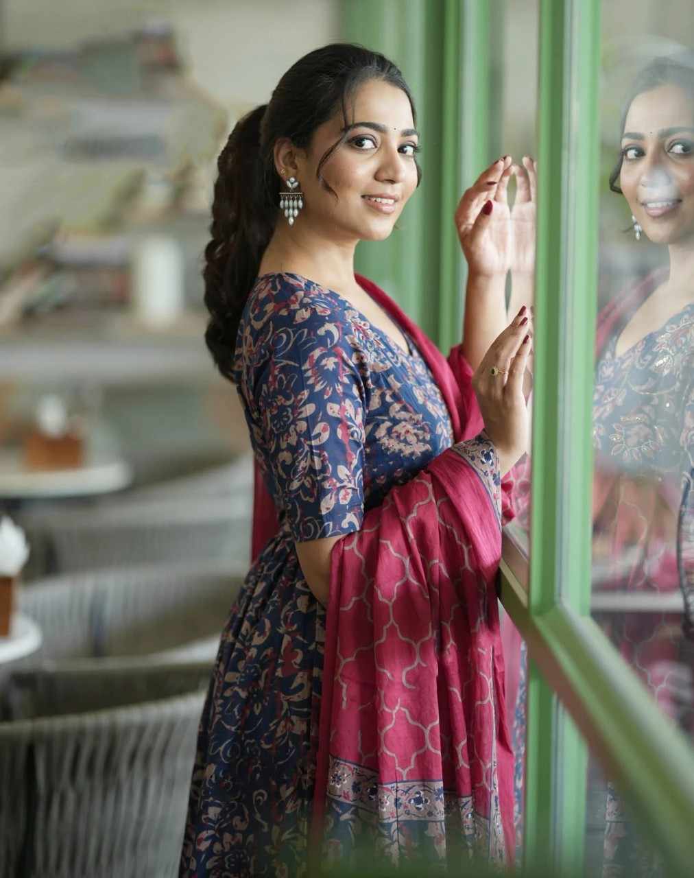 Fully Stiched Rayon Printed Kurti Pant Dupatta