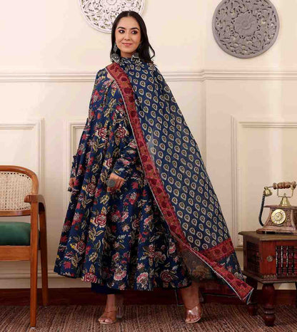 Fully Stiched Rayon Printed Kurti Pant Dupatta