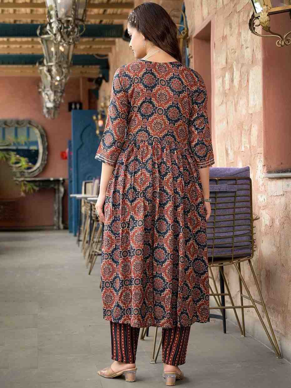 Fully Stiched Rayon Printed Kurti Pant Dupatta