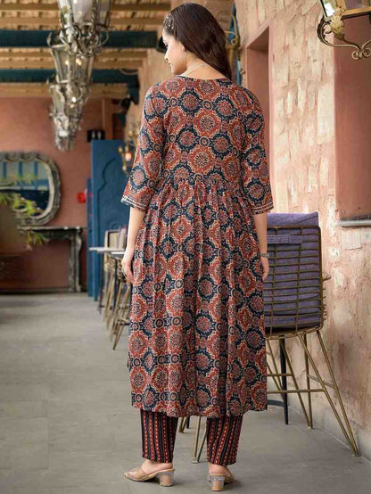 Fully Stiched Rayon Printed Kurti Pant Dupatta