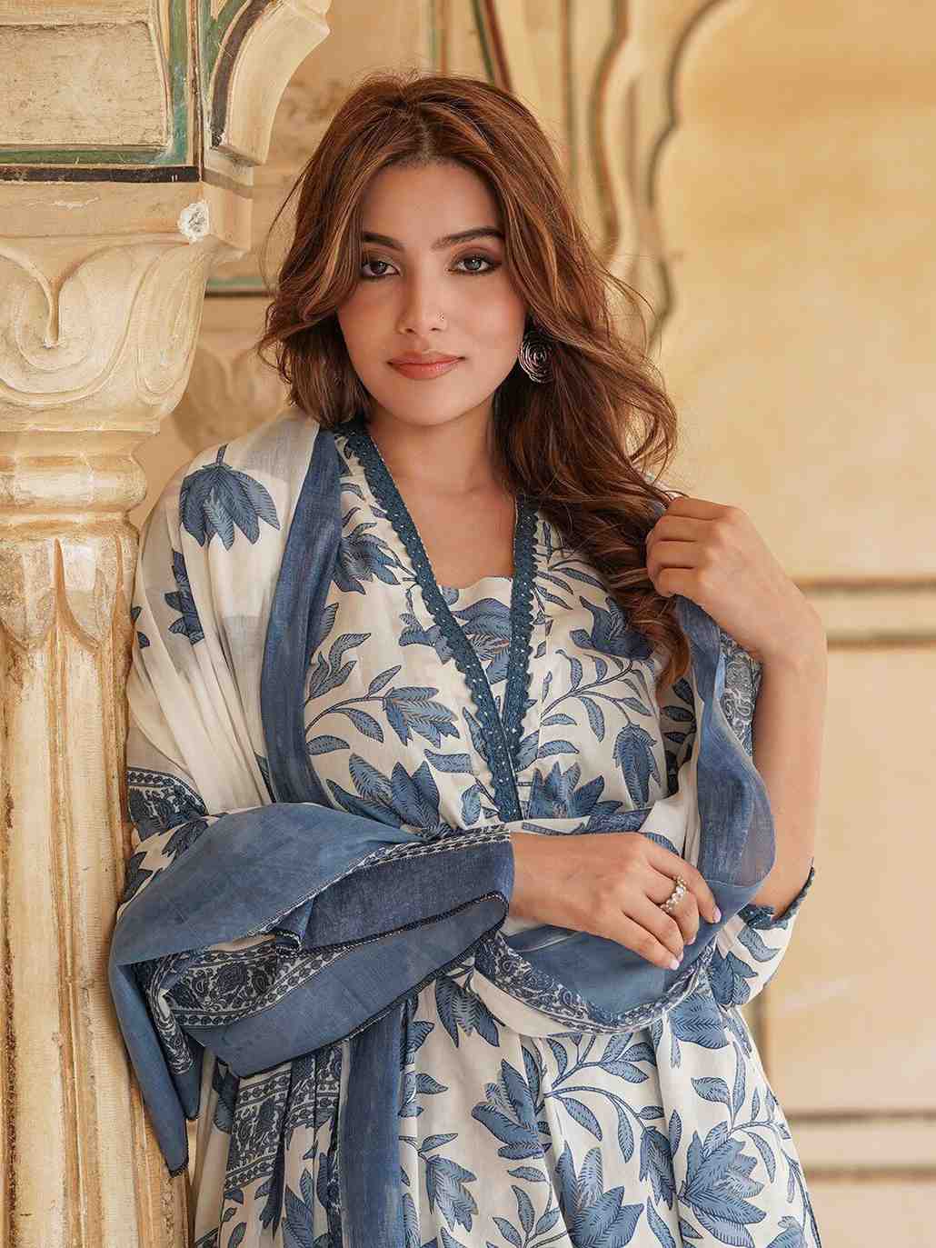 Fully Stiched Rayon Printed Kurti Pant Dupatta