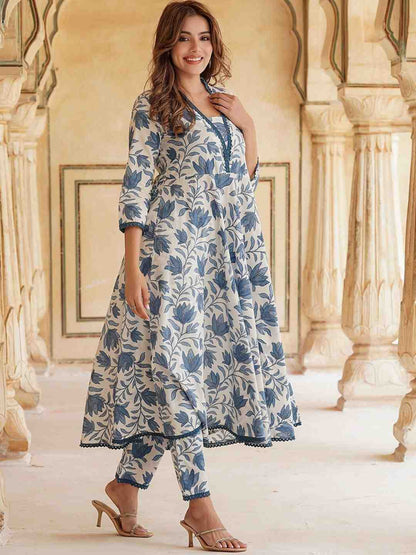 Fully Stiched Rayon Printed Kurti Pant Dupatta