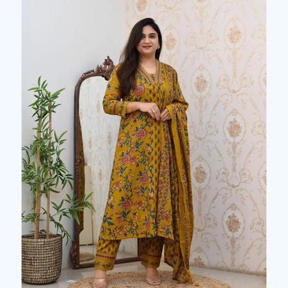 Featuring beautiful embroidery with suqes Heavy Suit
