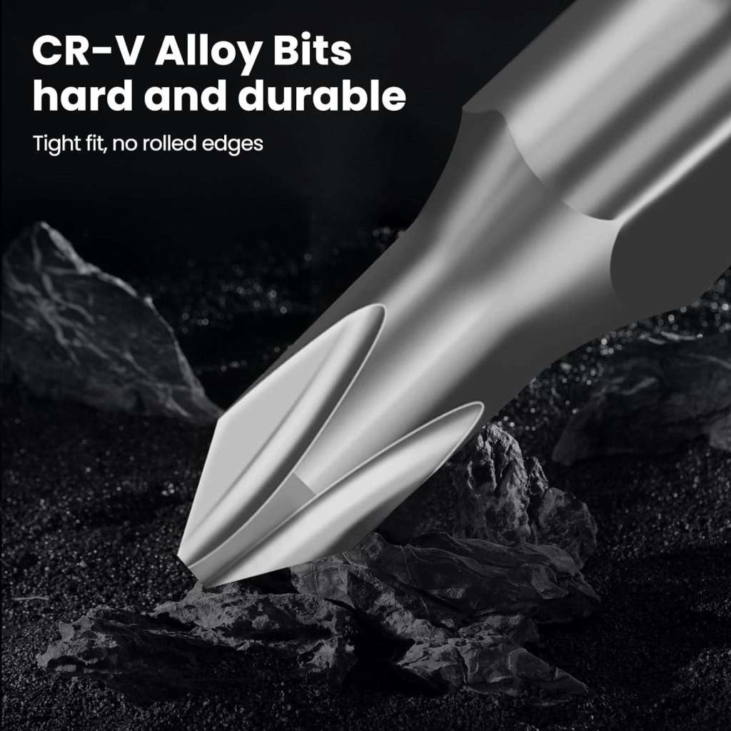 CR-V alloy bit with text on a dark background