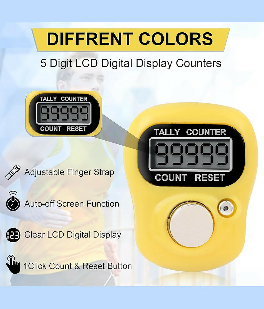 Digital finger tally counter lcd 5 digit click counter Anything