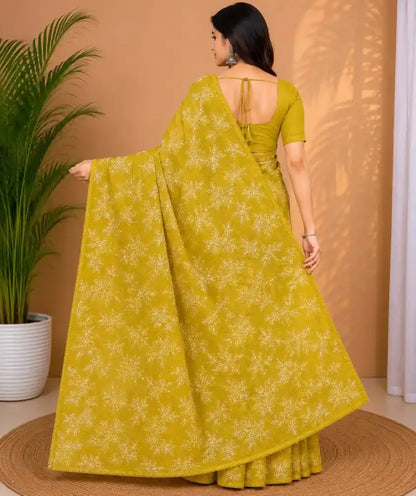 Traditional Kota Doria Saree with Blouse Piece
