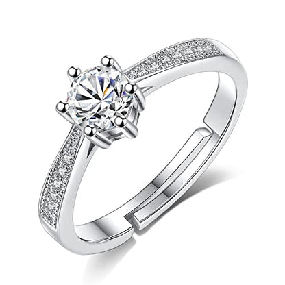 Adjustable Silver Ring for Girls, Dainty Rings,