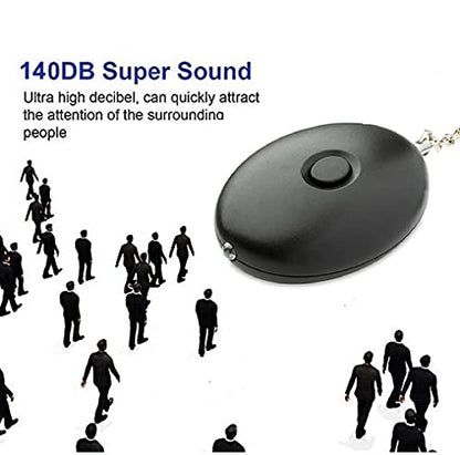Jenix Personal Alarm 140DB Personal Security Alarm Keychain with LED Lights, Emergency Safety Alarm for Women, Men, Children, Elderly- Set of 2