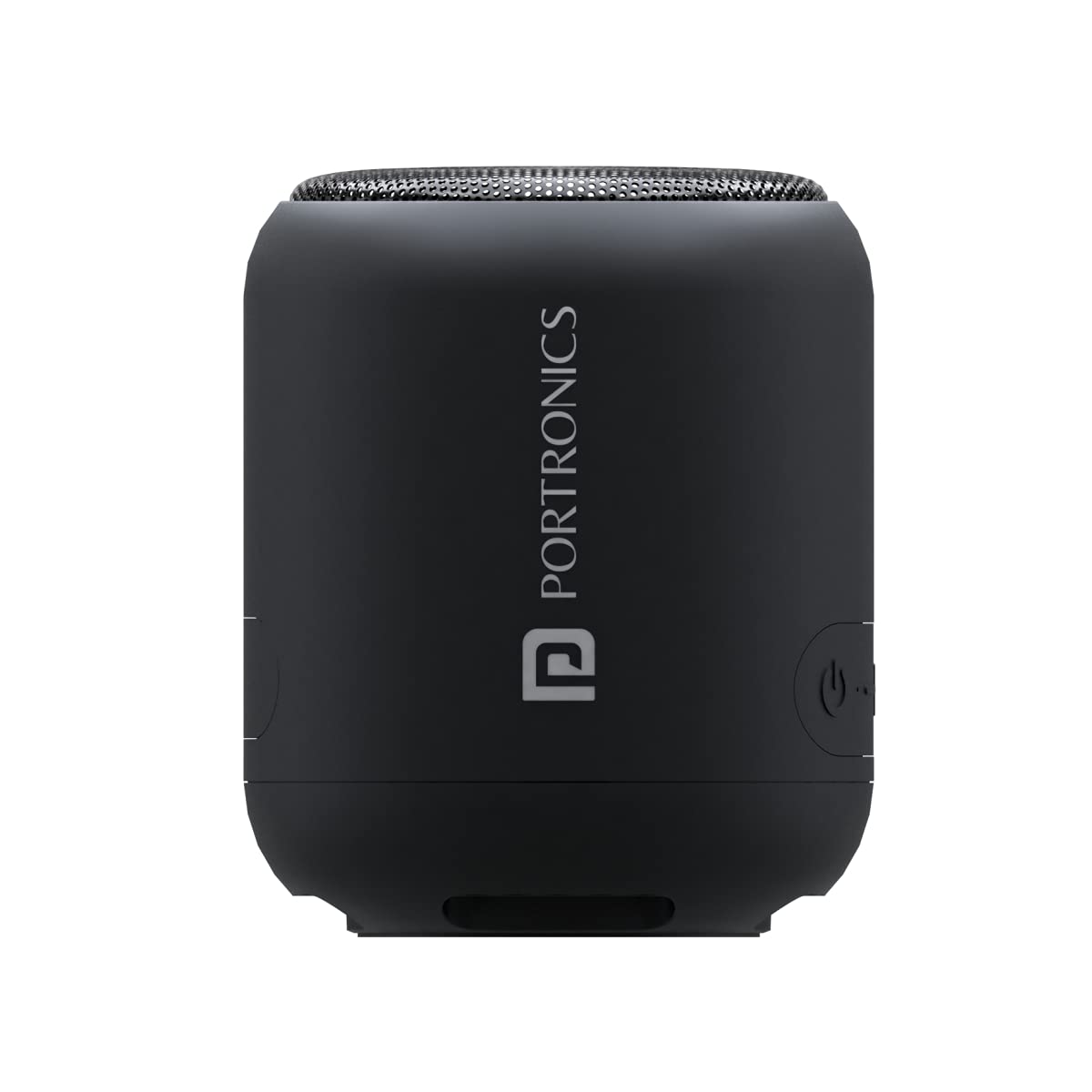 Portronics SoundDrum 1 10W TWS Portable Bluetooth 5.3 Speaker with Powerful Bass, Type C Charging Cable Included(Black)
