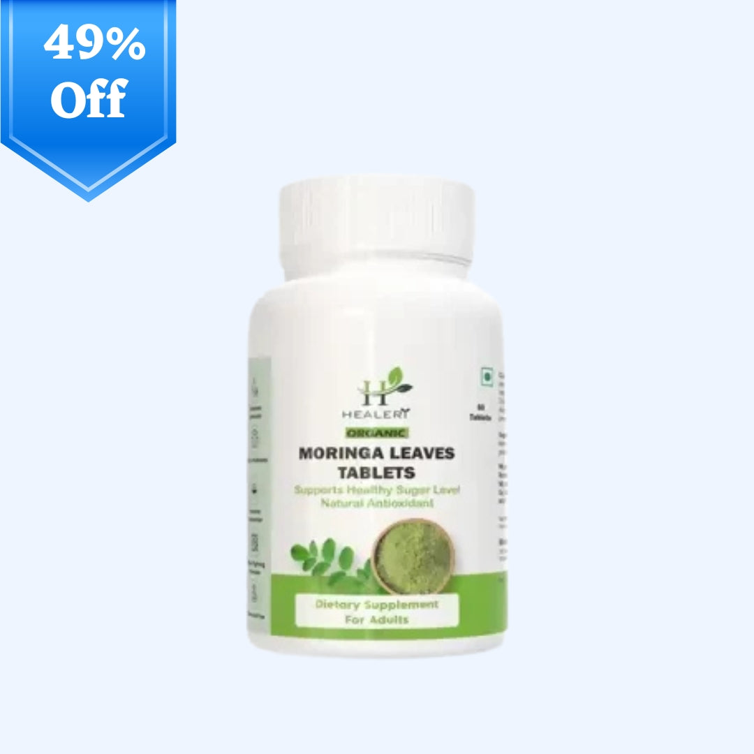 HEALERI Leaves Tablets - 60 Count - Supports Healthy Sugar Levels & Natural Antioxidants