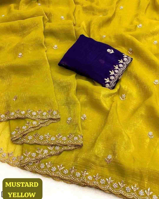 Designer Freehand Saree