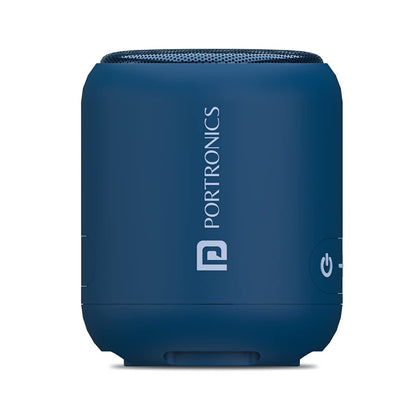Portronics SoundDrum 1 10W TWS Portable Bluetooth 5.3 Speaker with Powerful Bass, Type C Charging Cable Included(Black)
