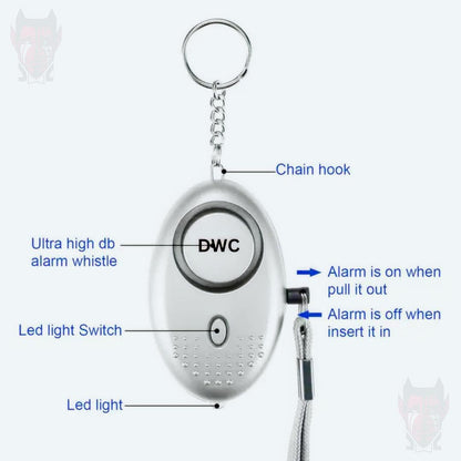 Defence Emergency Alarm in Keychain for Women Safety | Security Personal Protection Devices for Women, Girls, Kids & Elderly | SOS Alarm