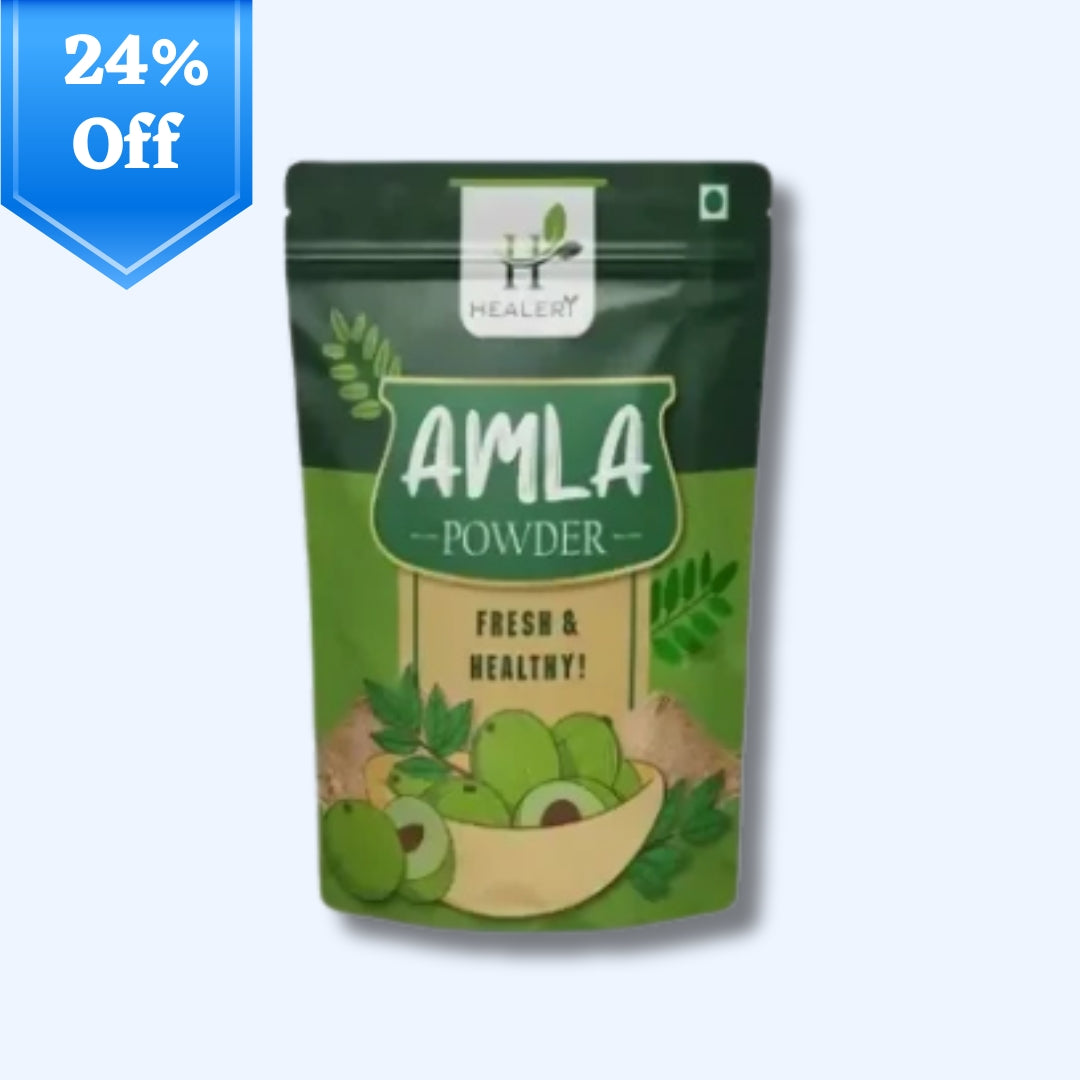 Healeri Amla Powder For Skin & Hair Care,Pure & Natural,100 Grams Pack of 1