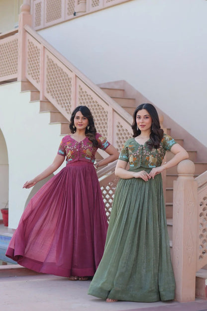 Designer Koti Gown Outfit Set for Women The Shopsy