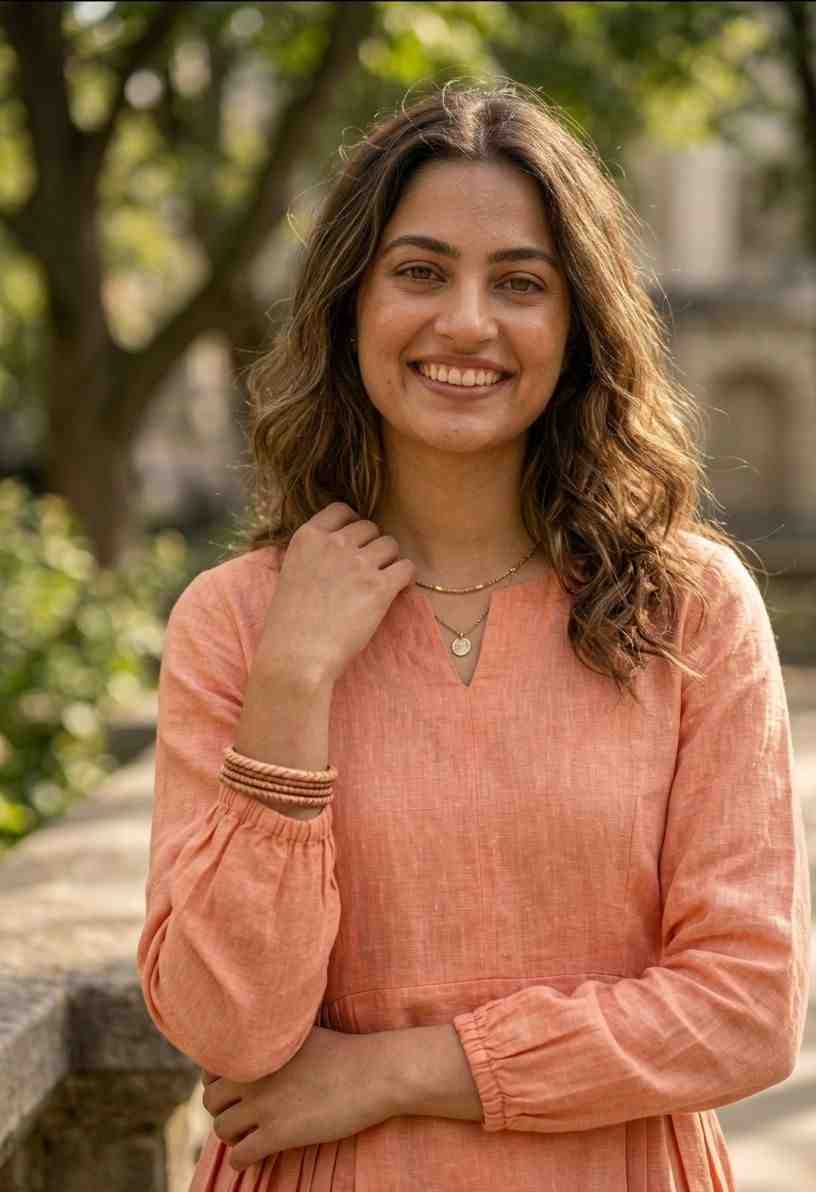 Comfortable linen cotton daily wear outfit