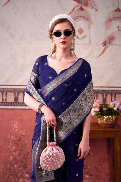 Festive saree close up jari detailing