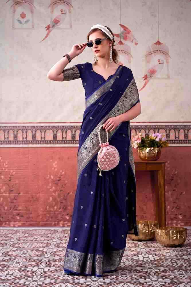 Designer printed saree elegant festive collection