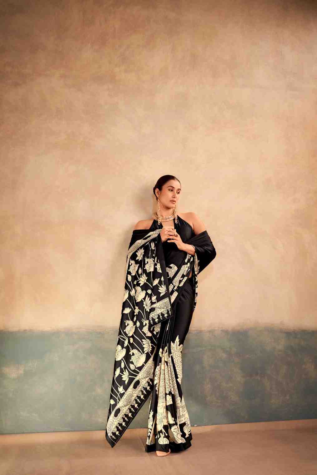 Designer printed ethnic saree for celebrations