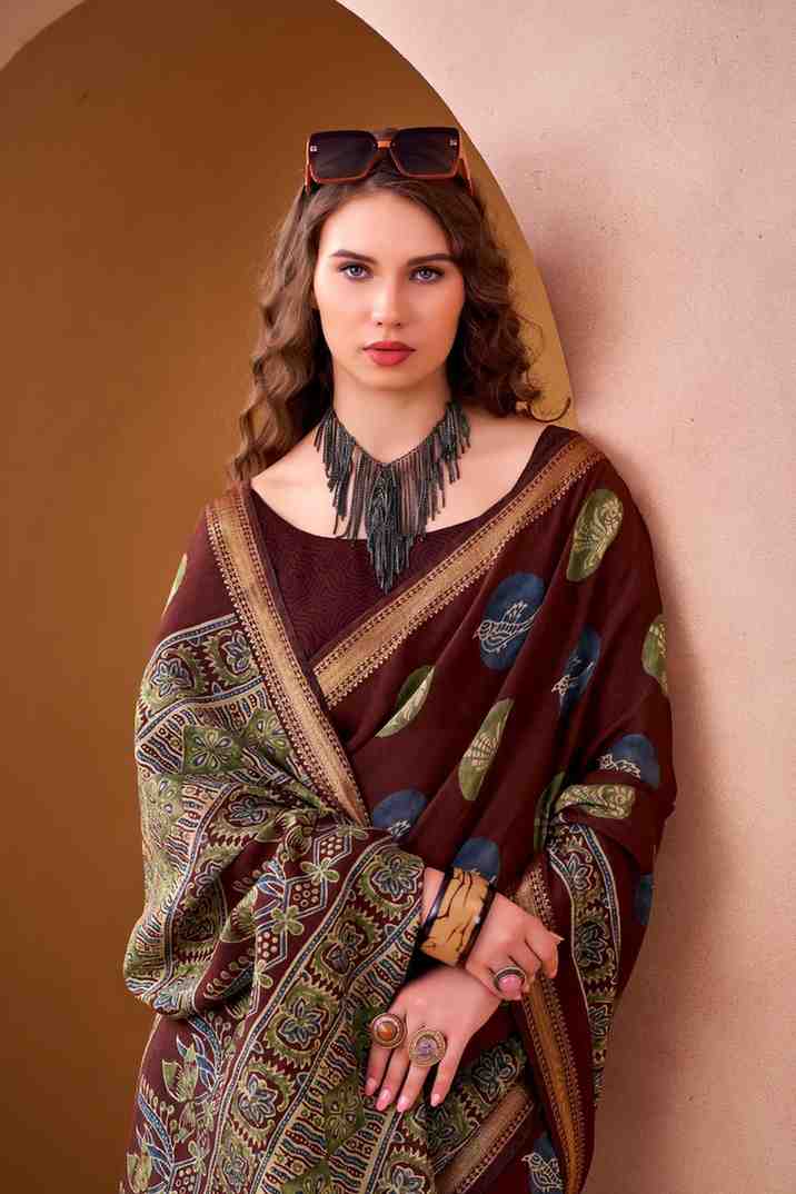 Party wear woven designer saree for women
