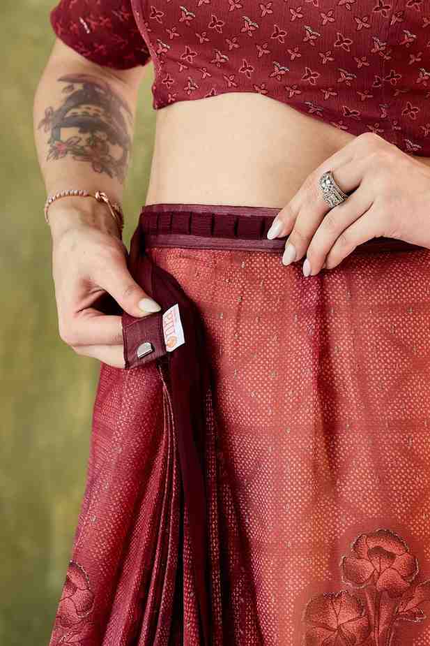 Party Wear Chiffon Saree for Women