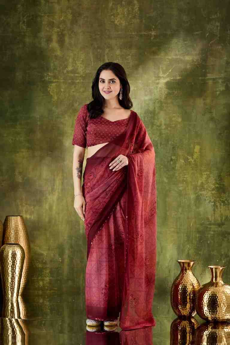 Elegant Chiffon Printed Saree
