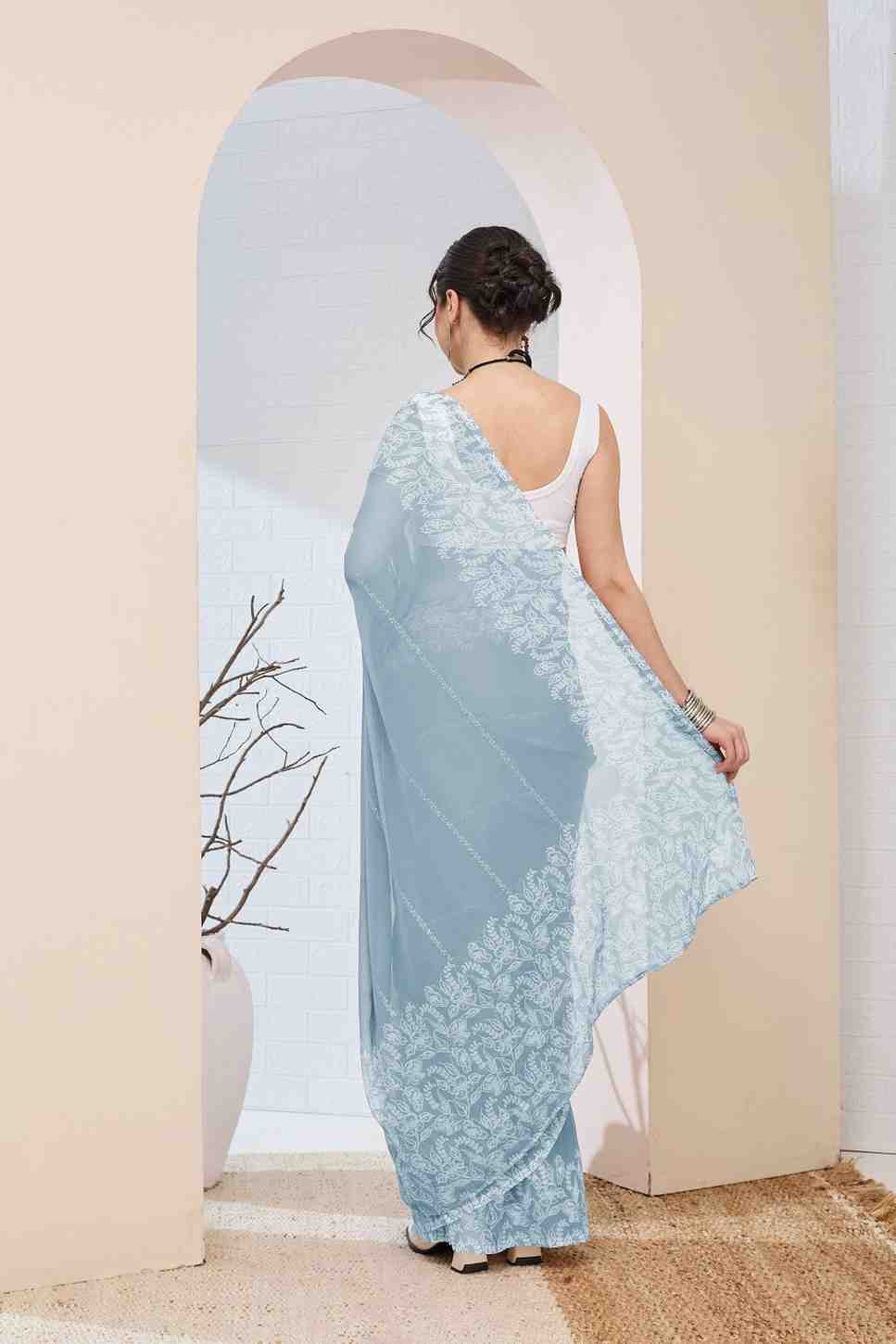 Modern Chiffon Ready Saree