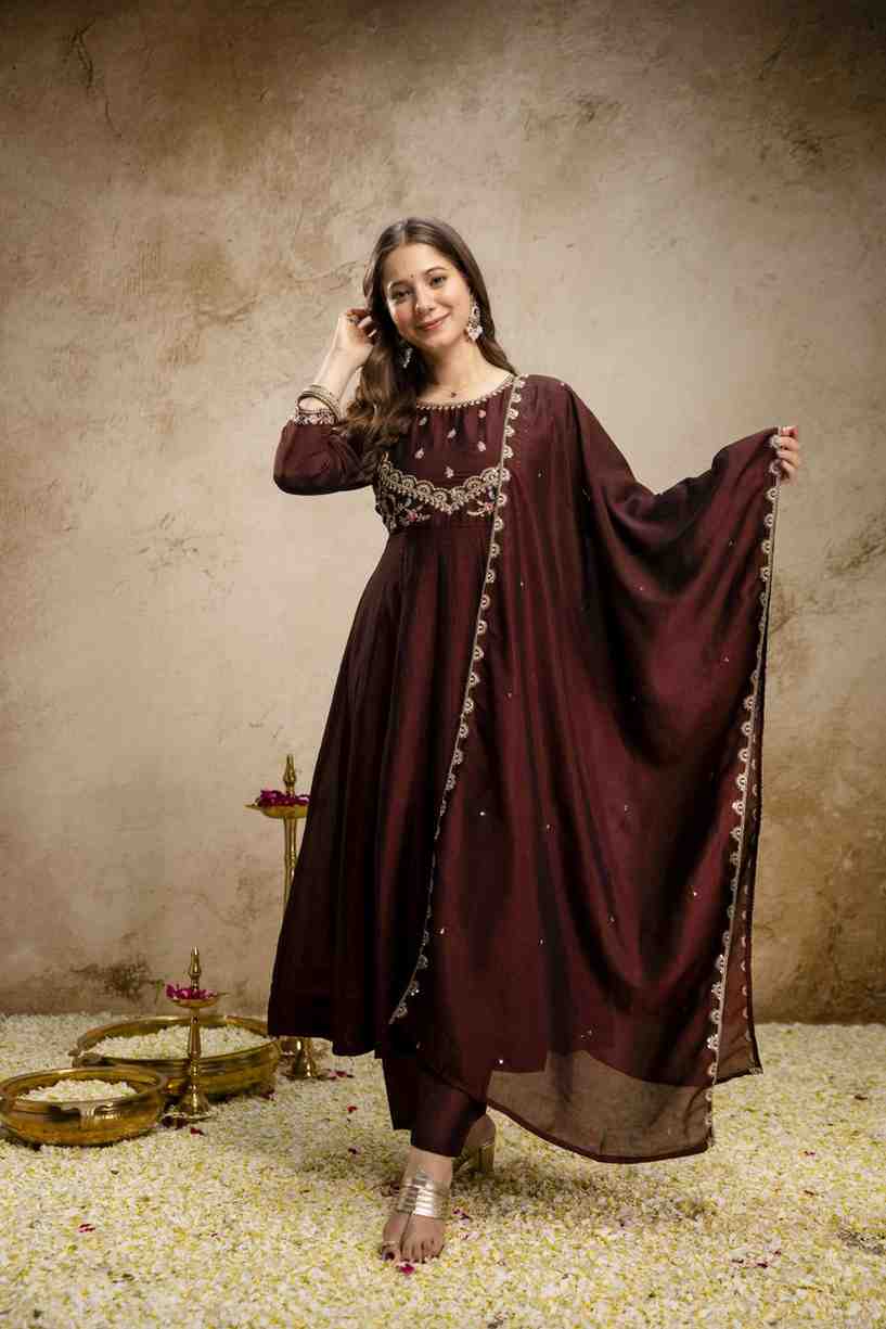 Women's Vichitra Silk Dress Material