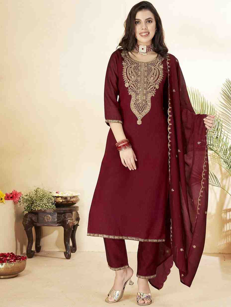 Party Wear Vichitra Silk Suit