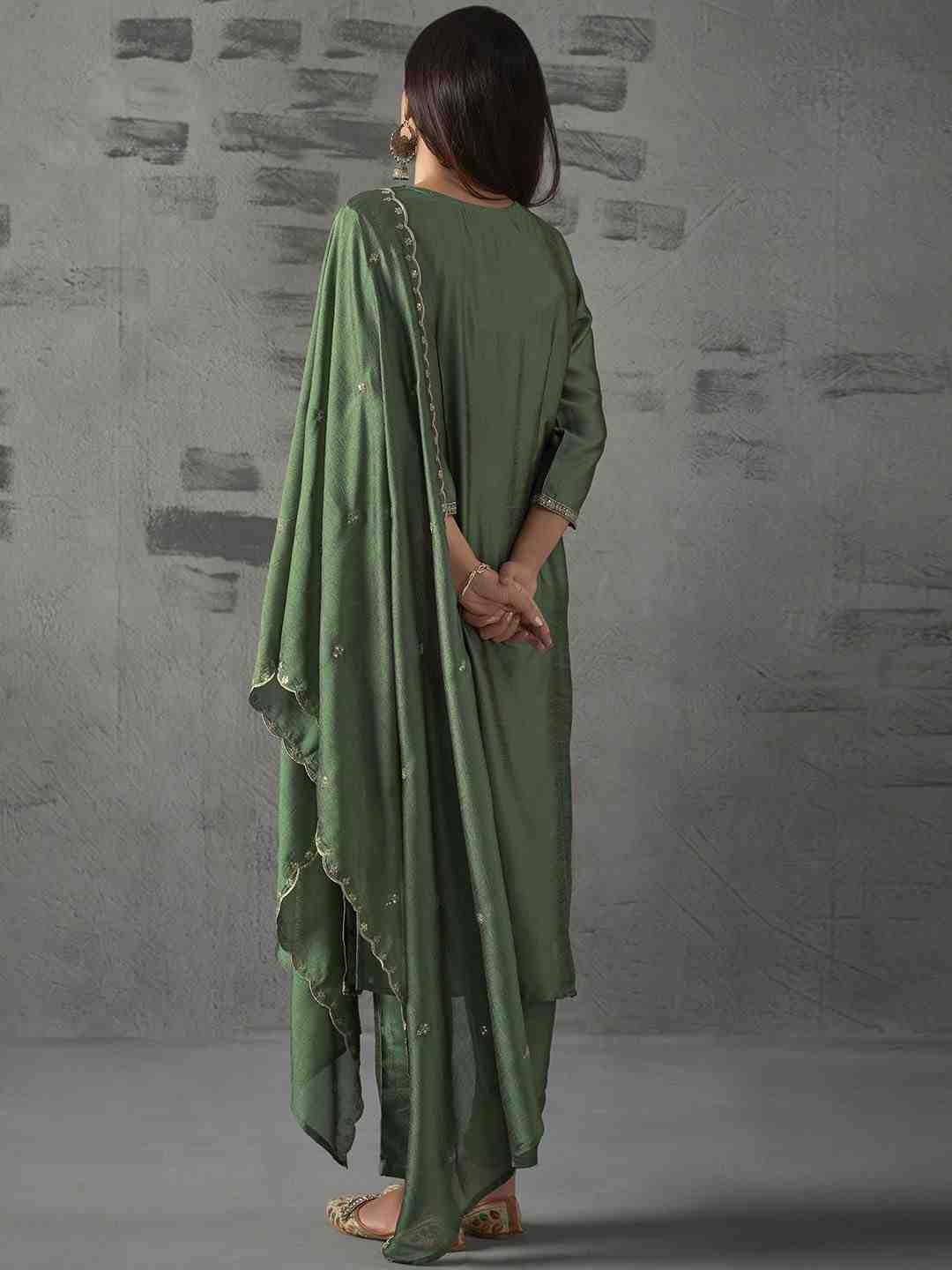 Festive Wear Vichitra Silk Suit