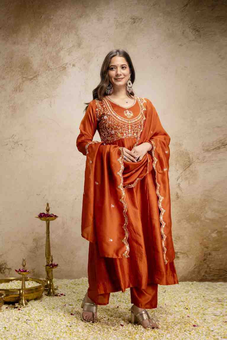Party Wear Embroidered Suit Set