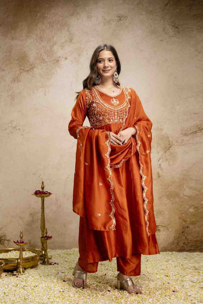 Party Wear Embroidered Suit Set