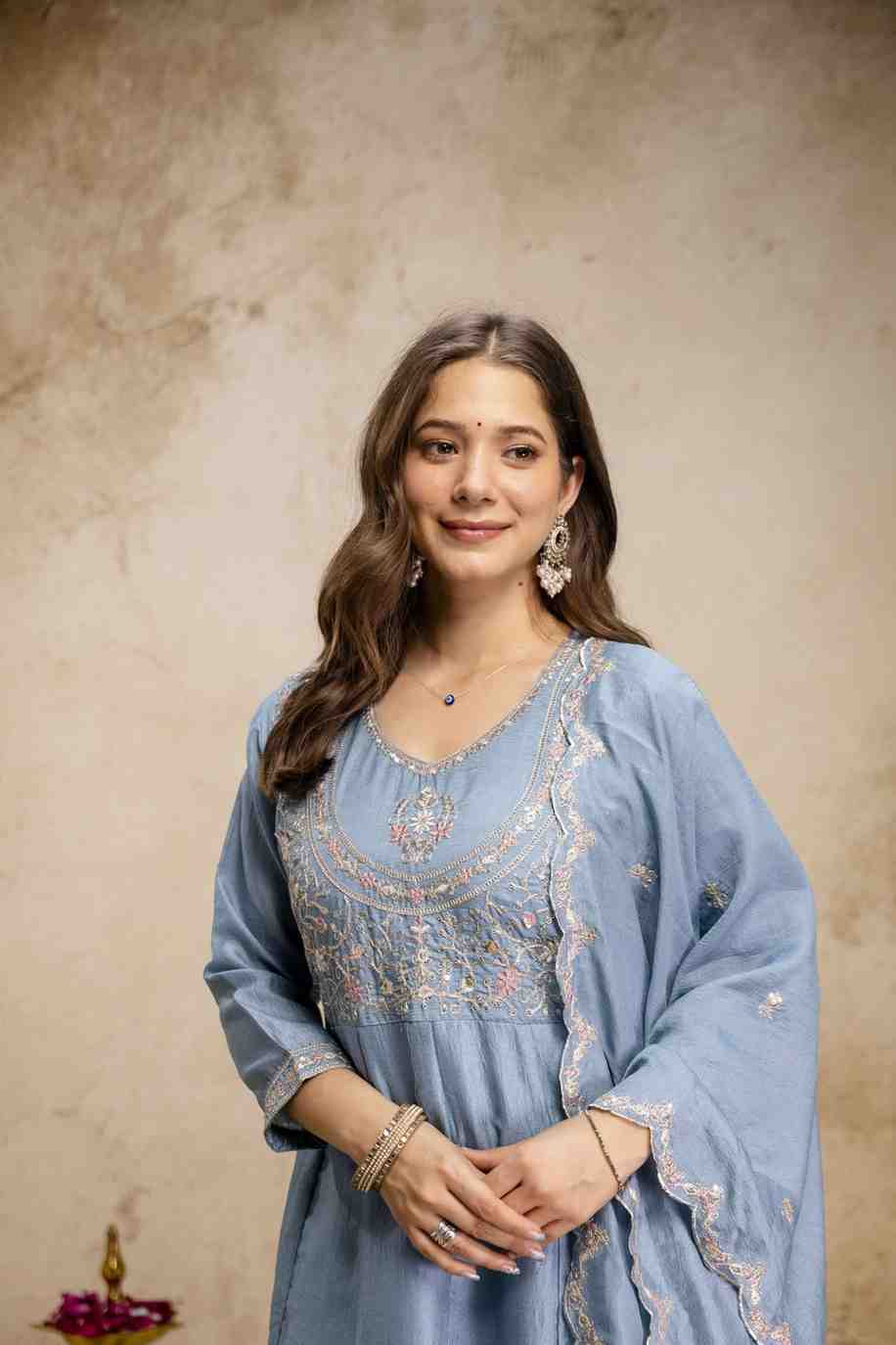 Designer Silk Suit Set for Women