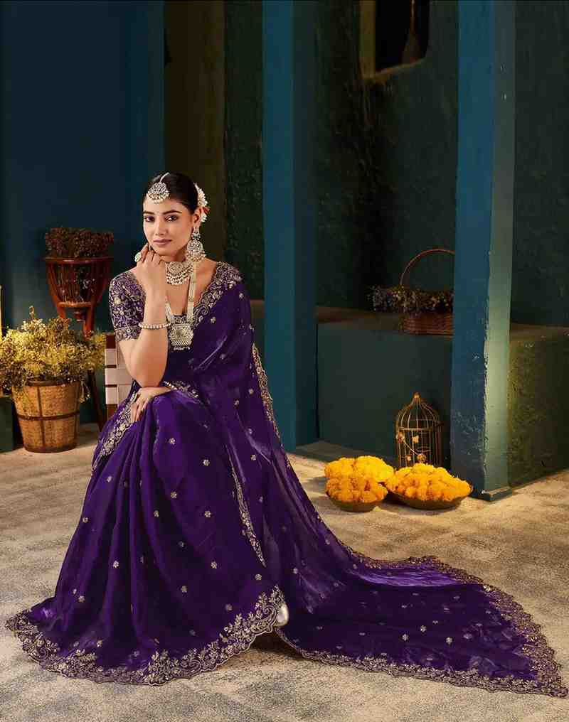 Embroidered Party Wear Saree