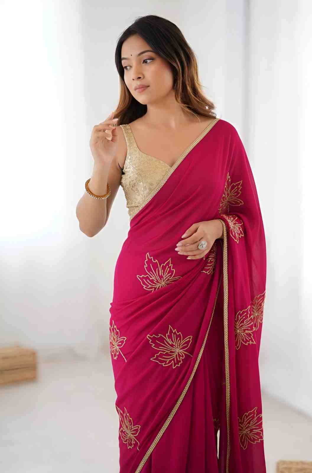 Premium Vichitra Silk Party Wear Saree