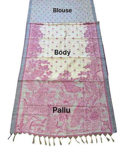 Traditional Linen Saree for Festive Wear