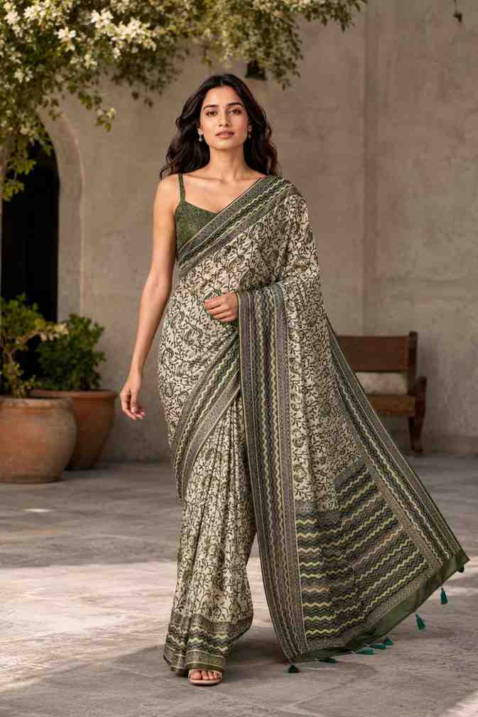 Designer Printed Saree for Women
