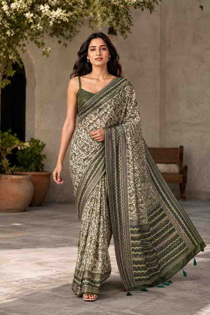 Designer Printed Saree for Women