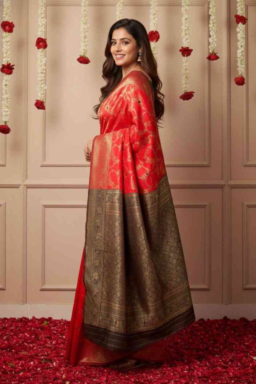 Elegant Indian Art Silk Saree