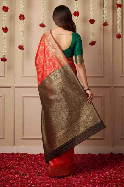 Traditional Jacquard Woven Saree
