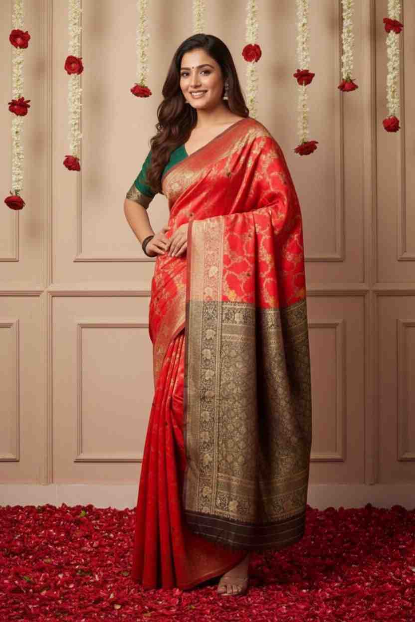 Premium Ethnic Saree with Blouse Piece