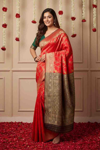 Premium Ethnic Saree with Blouse Piece