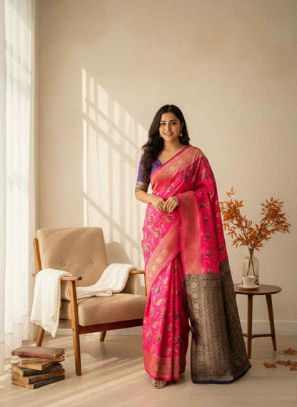 Graceful Jacquard Art Silk Saree
