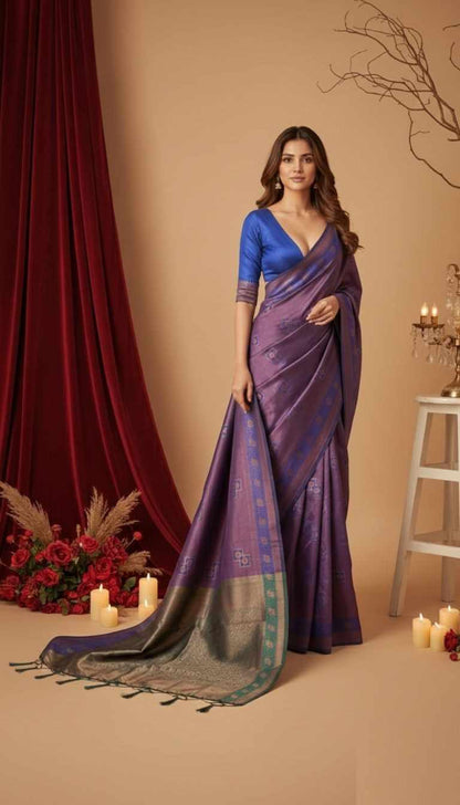 Traditional Art Silk Woven Saree