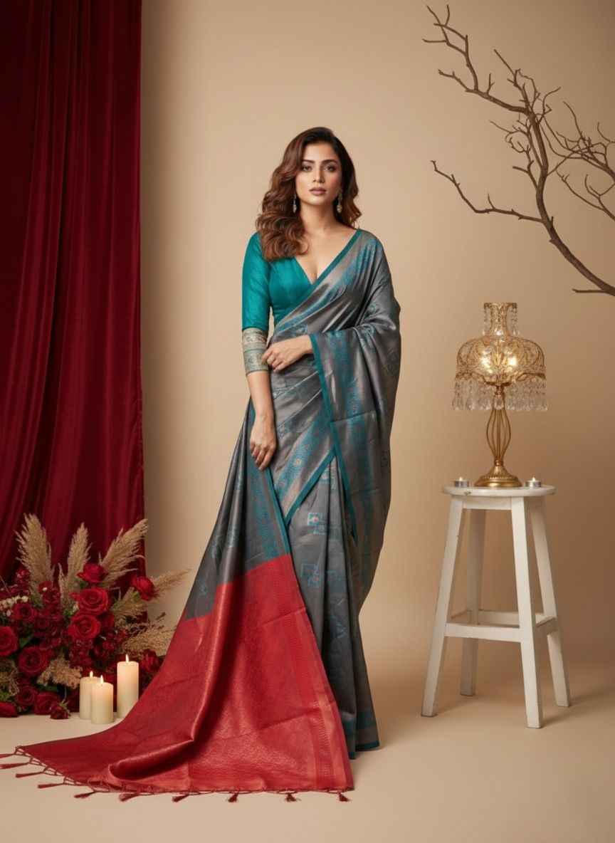 Elegant Indian Art Silk Saree