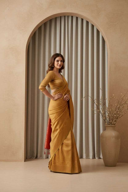 Designer Woven Silk Saree for Women