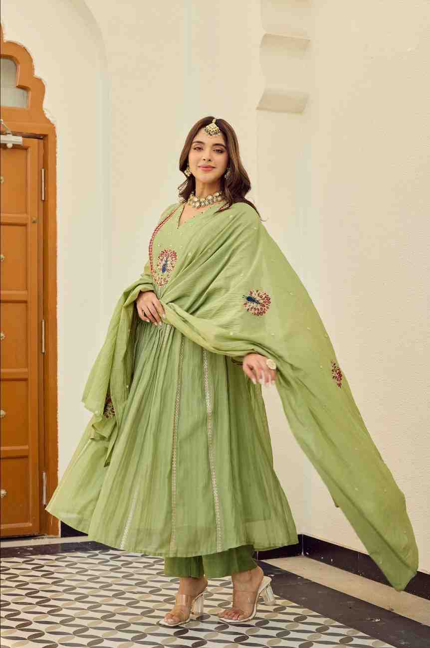 Chanderi Silk Suit Set for Women