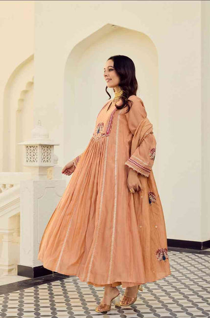 Wedding Wear Chanderi Silk Kurta