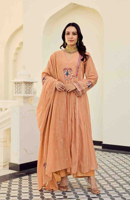 Chanderi Silk Kurta with Dupatta