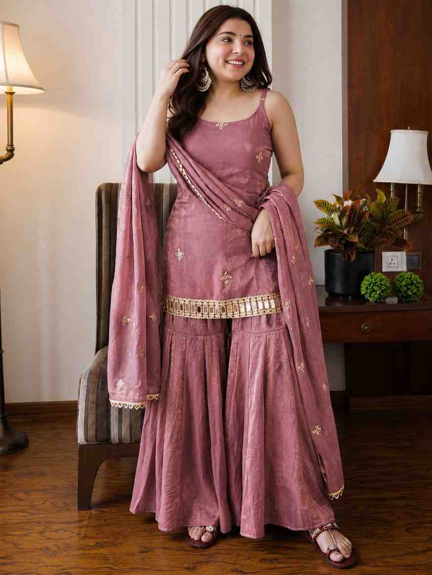 Designer Fendy Silk Suit Set